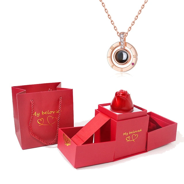 Projection Necklace With Gift Box, Gifts for Her